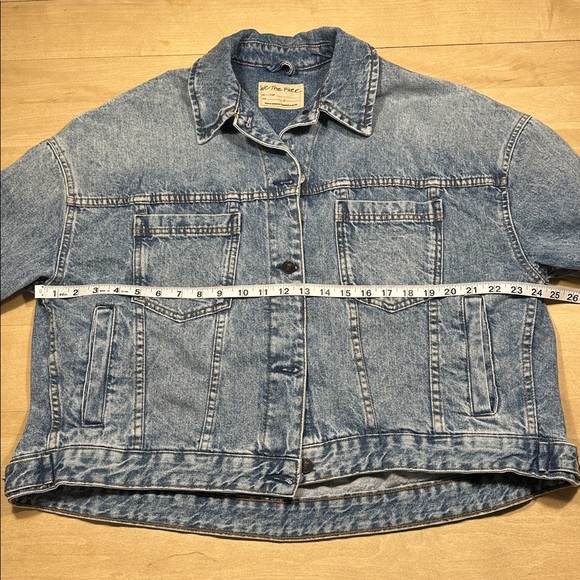 NWT We The Free Opal Swing Denim Jacket Sz S - Picture 9 of 11